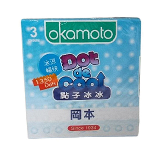 Okamoto Dot de Cool 3pcs / ស្រោមអនាម័យ